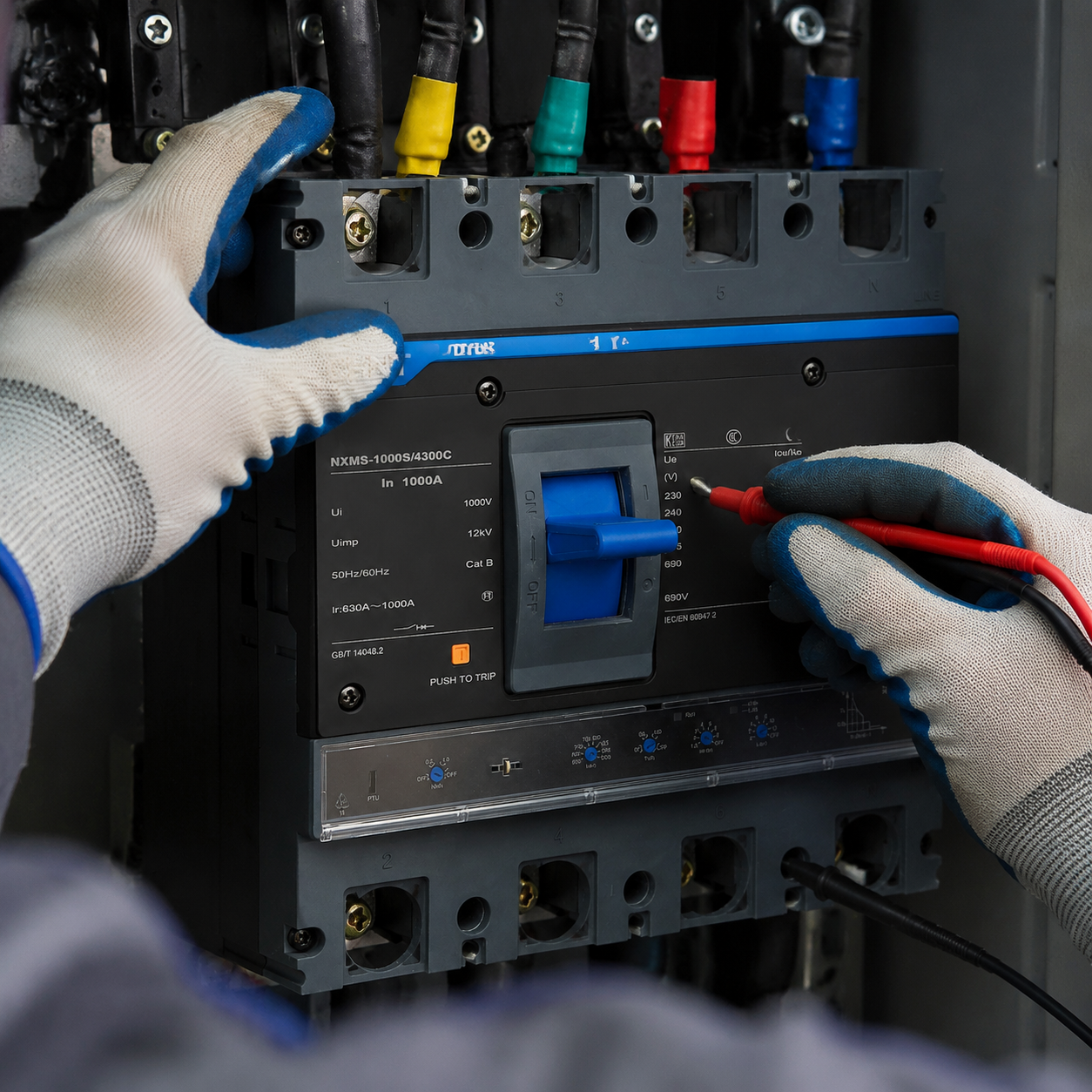 Kontaktor elektrik kotak plastik seri NXMS - 4