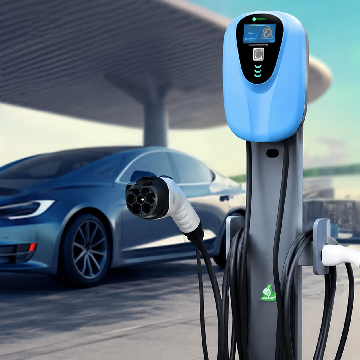 Stasiun Pengisian Daya (Charging Station) AC untuk Rumah Tangga, 14 kW / 7 kW - 7