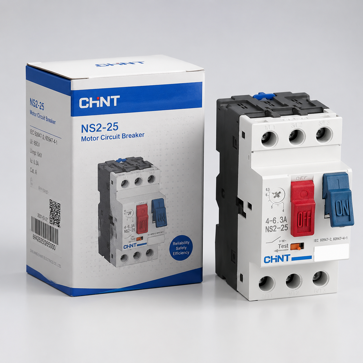 Penghubung motor listrik arus bolak-balik seri NS2 - 6