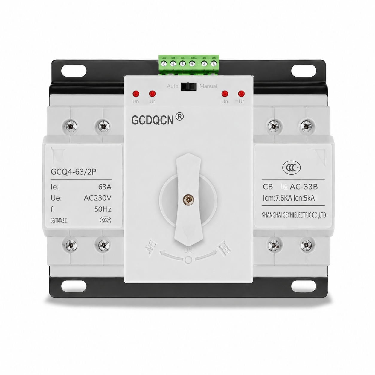 Saklar Pemindah Otomatis Dua Sumber Daya / Inverter 220 V / 63 A / 125 A