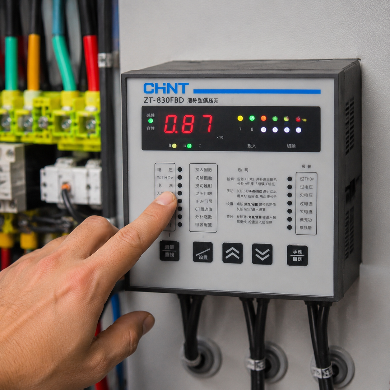 ZT-830 Series Intelligent Low Voltage Reactive Power Automatic Compensation Controller - 4
