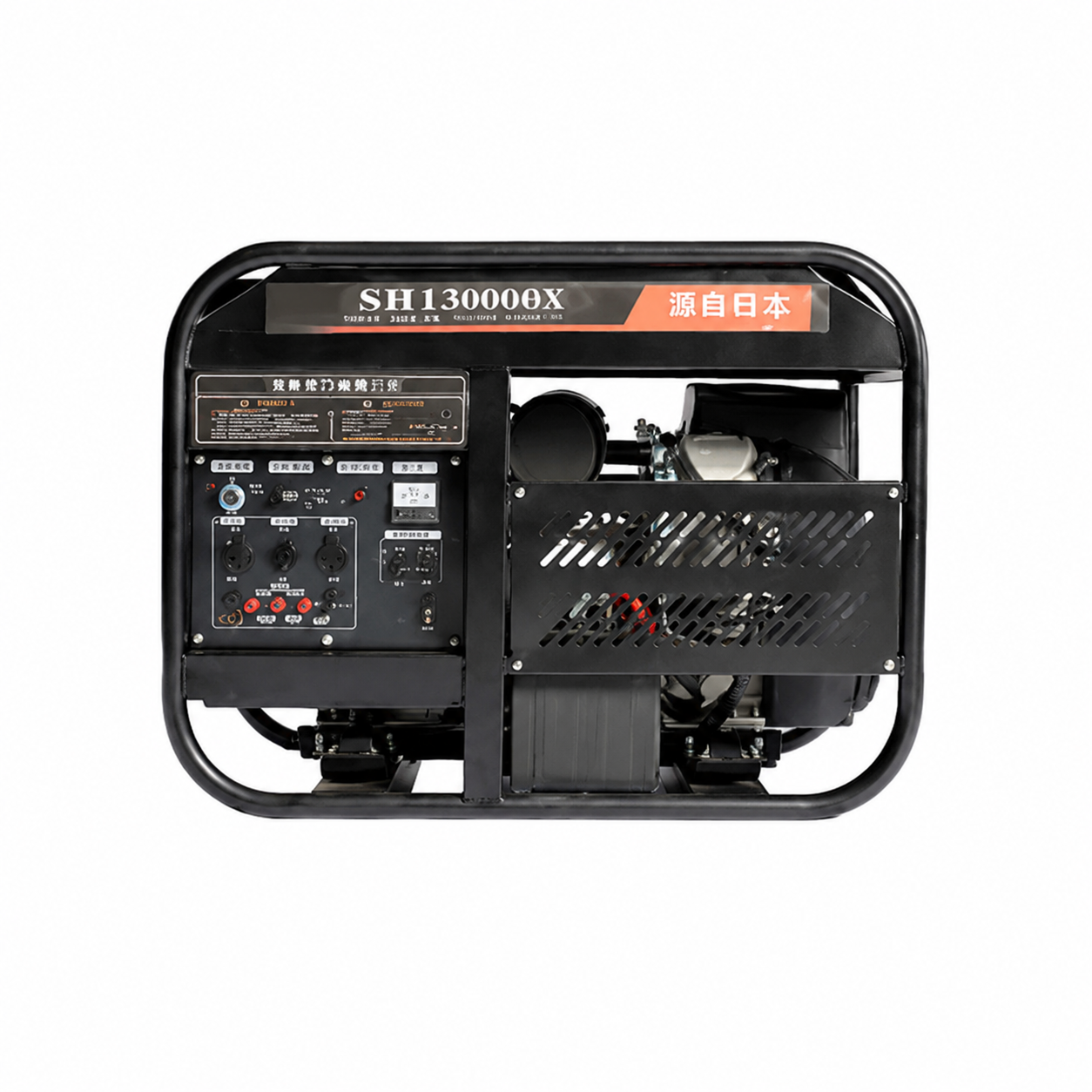 Generator bensin dua silinder E dengan sistem start tiga fasa, tersertifikasi uji nasional Tiongkok, 10 kW / SH13000 - 4