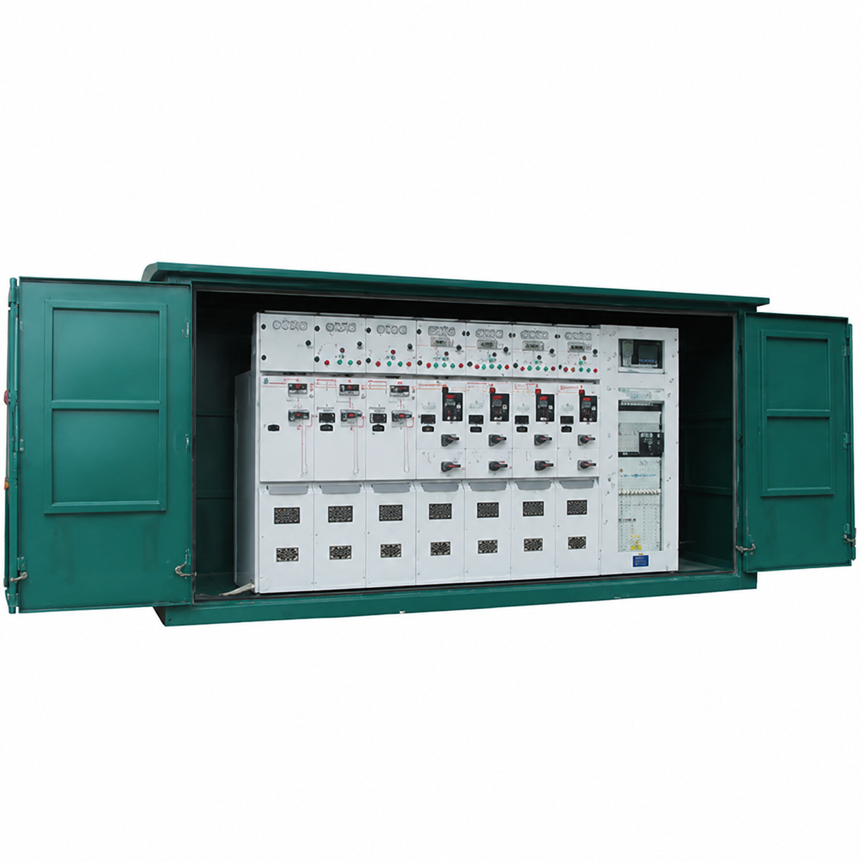 Pemutus Vakum / Panel Switchgear Tegangan Tinggi / Ring Main Unit (RMU) Tegangan Tinggi Konfigurasi Satu Masukan-Dua Keluaran XGN15-12/10 kV - 5