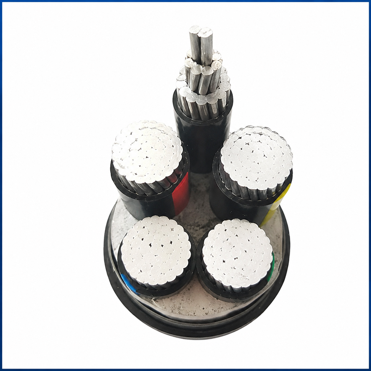 Kabel listrik tegangan tinggi XLPE berbahan aluminium alloy, kelas tegangan 33 kV, berpenguat logam non-magnetik, tipe YJLHY72 - 3