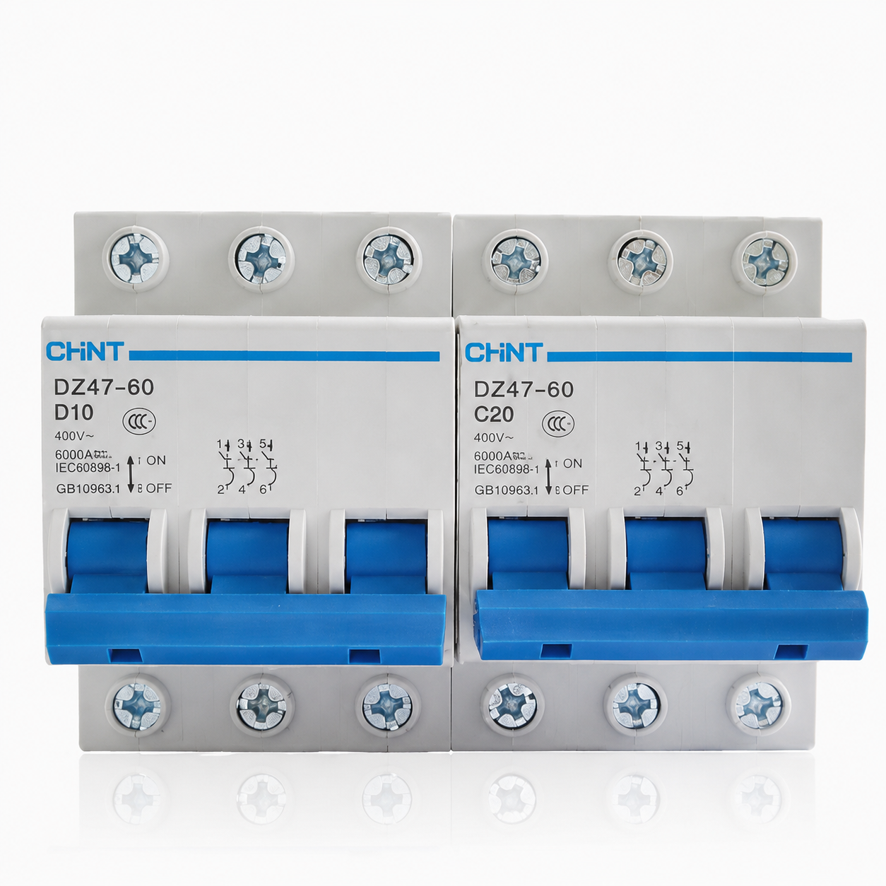 Miniature Circuit Breaker (MCB) / Air Circuit Breaker (ACB) untuk Penggunaan Domestik, Model DZ47-60, Tiga Fasa dan Empat Fasa (3P/4P) - 4