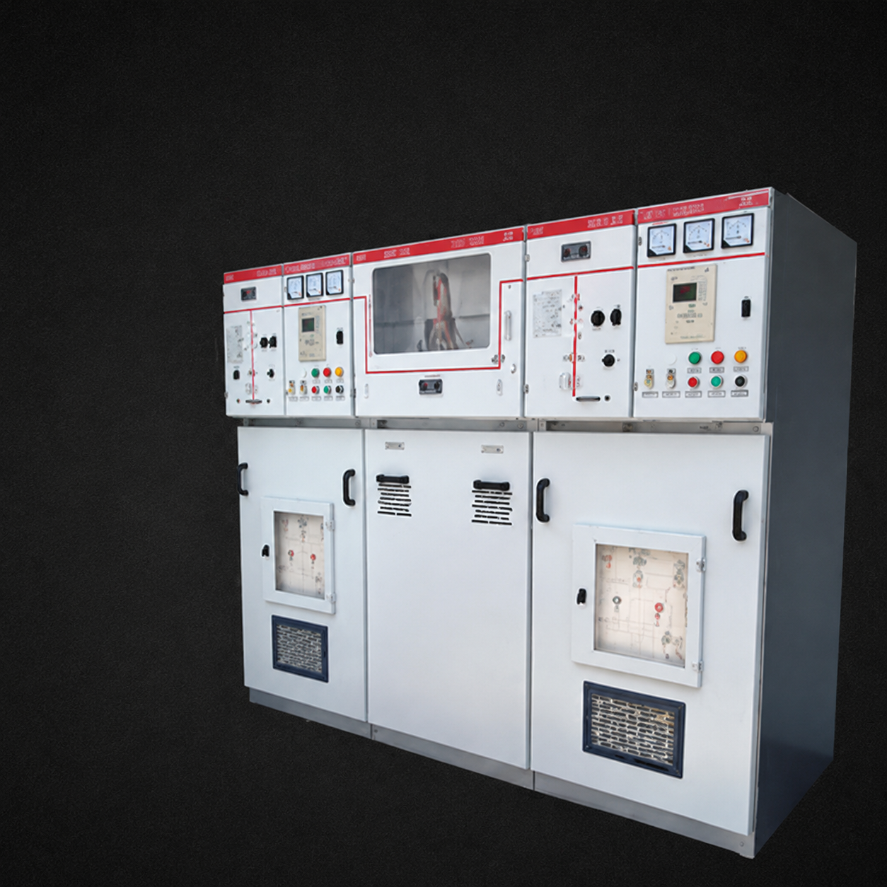 Switchgear Ring Main Unit (RMU) Tegangan Tinggi / Switchgear Terisi Gas / Switchgear Solid Insulation HXGN15-12/SF6 24 kV - 3