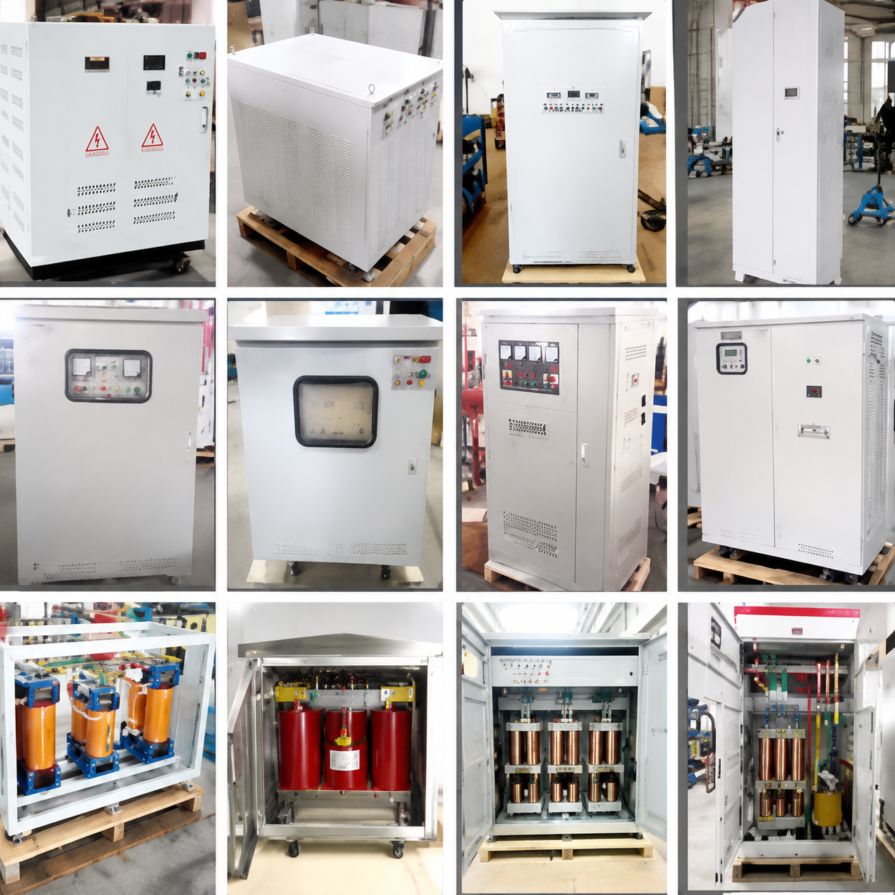Transformator tiga fasa jenis kering, rasio tegangan 380 V ke 220 V, isolasi, tersedia untuk tegangan 690 V / 660 V / 480 V / 440 V - 5