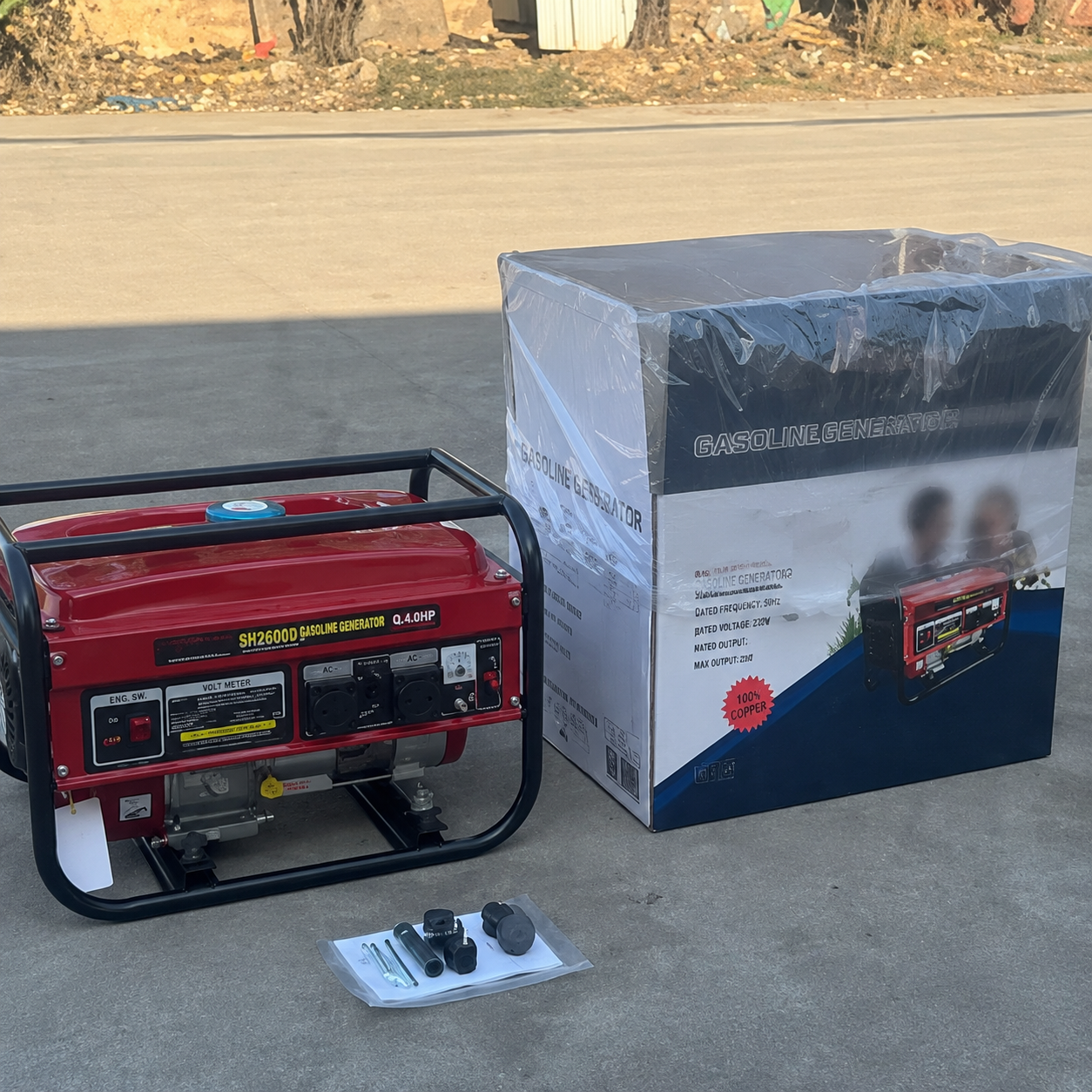 Generator bensin ekspor model 170, kapasitas 3 kW — untuk pasokan listrik darurat - 5