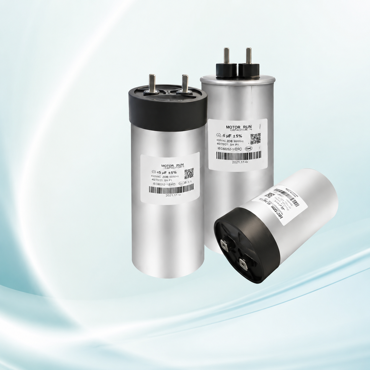 Kapasitor filter fasa tunggal, tipe self-healing, aman dan terpasang tetap untuk arus bolak-balik tegangan rendah 750 V/900 V