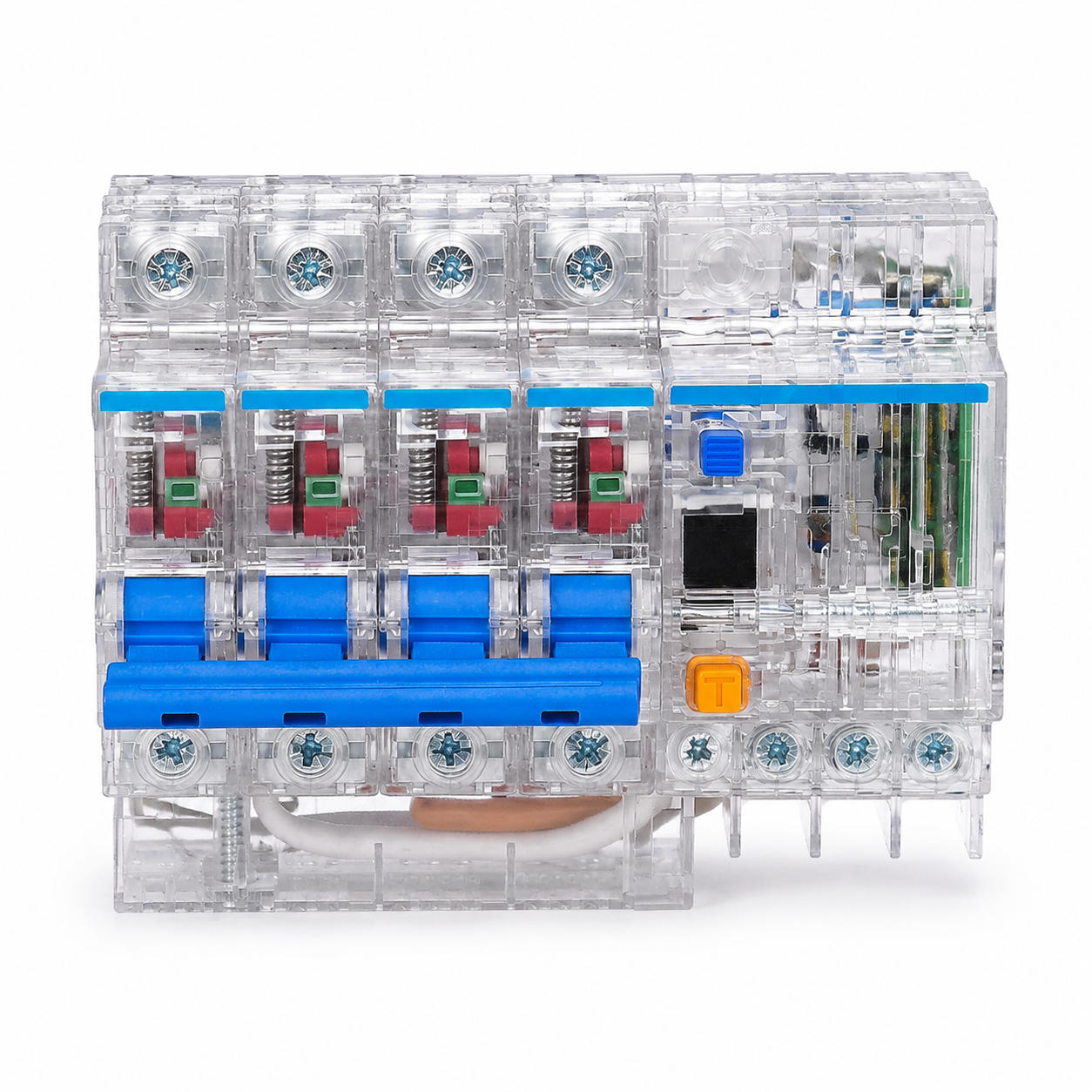 Kasus transparan NXBLE-40T pemutus sirkuit arus sisa