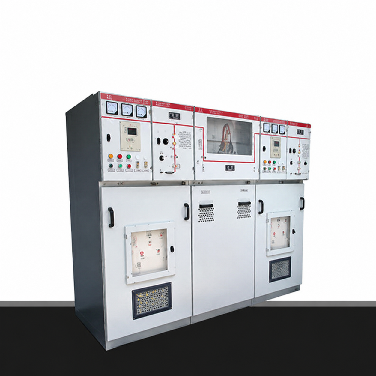 Switchgear Ring Main Unit (RMU) Tegangan Tinggi / Switchgear Terisi Gas / Switchgear Solid Insulation HXGN15-12/SF6 24 kV - 2