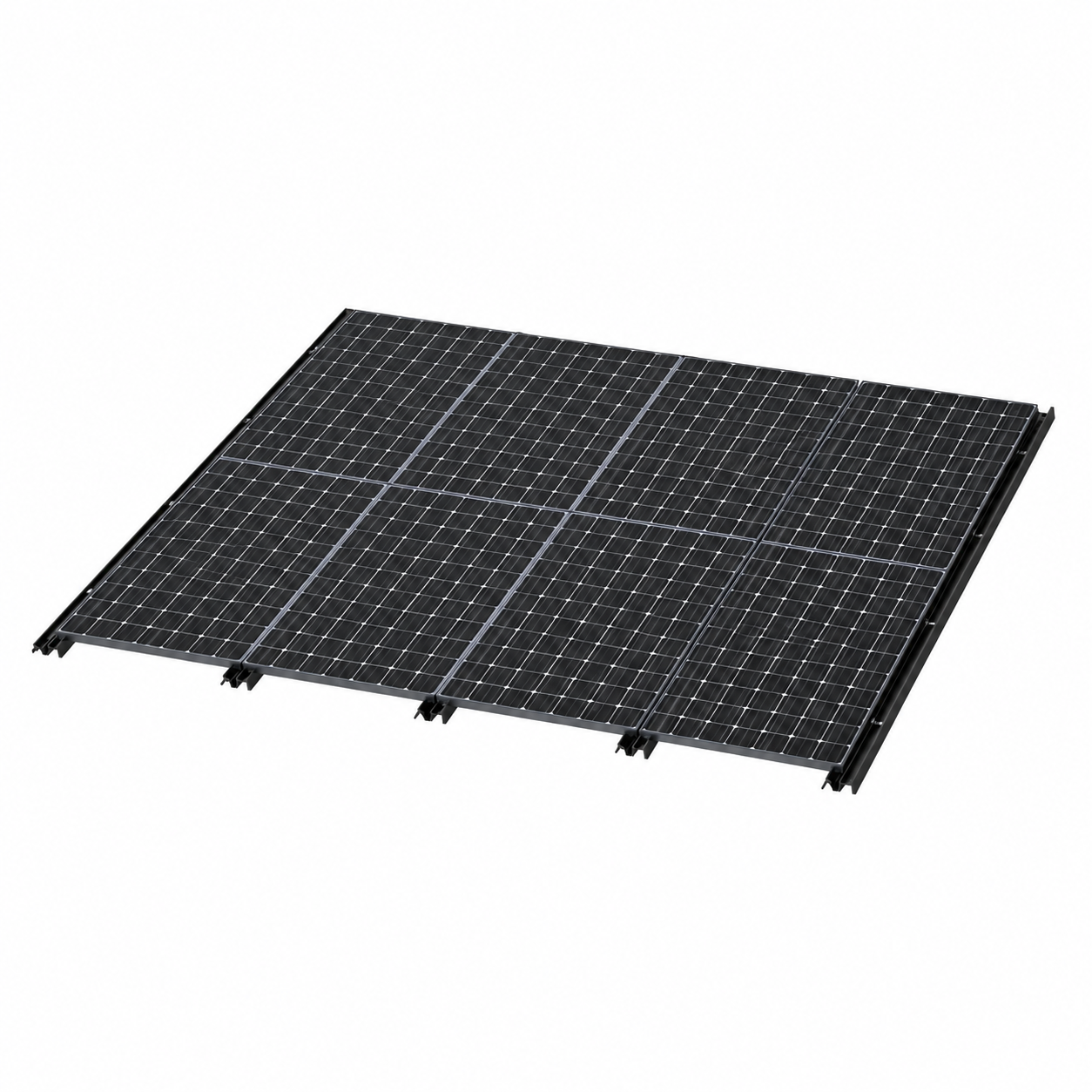 Sistem Dukungan Terintegrasi BIPV untuk Bangunan, Konstruksi Aluminium, Atap Fotovoltaik - 5