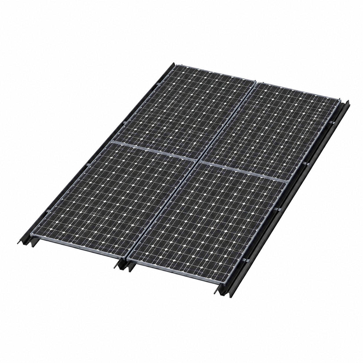 Sistem Dukungan Terintegrasi BIPV untuk Bangunan, Konstruksi Aluminium, Atap Fotovoltaik