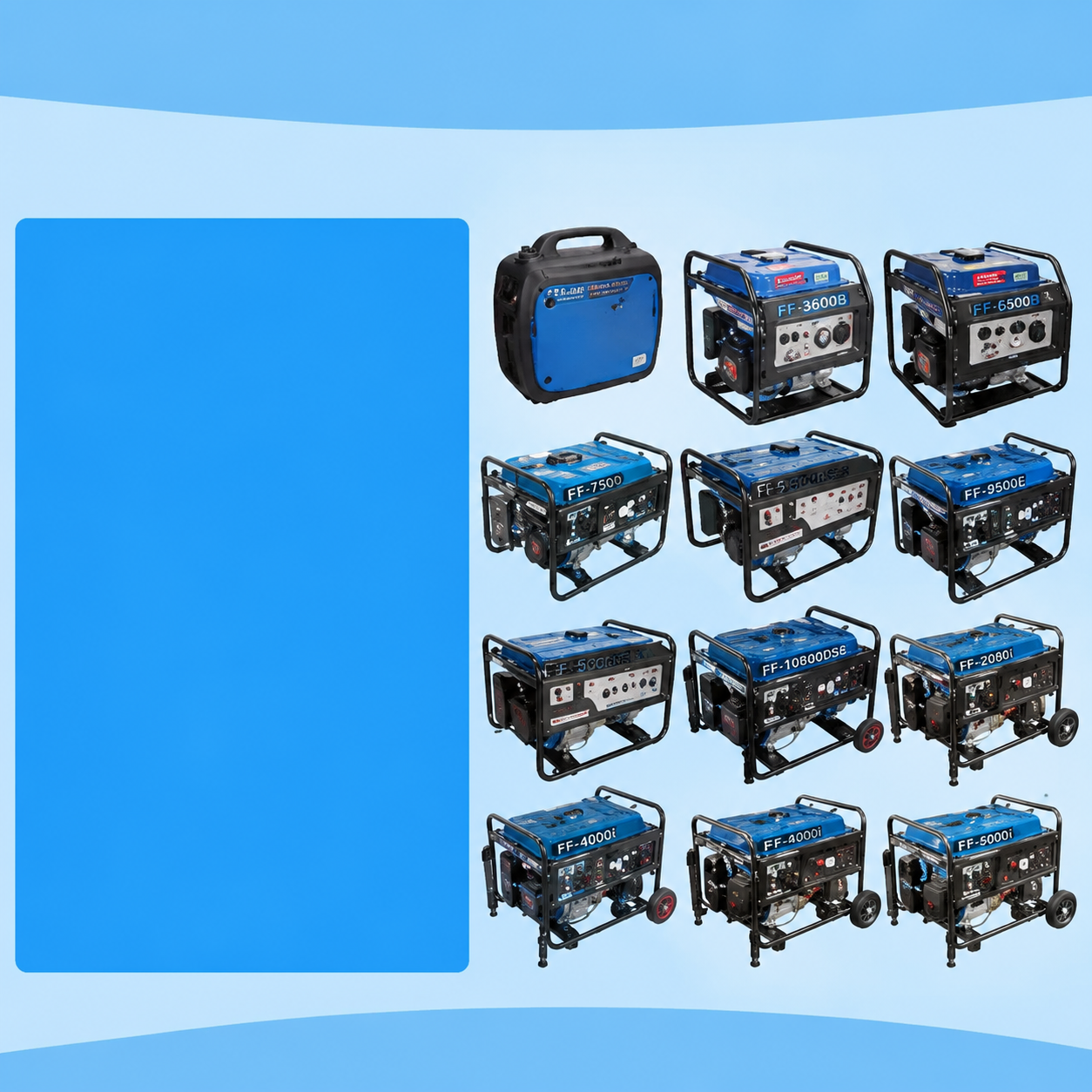 Generator V, Generator Bensin E, Generator Bensin FF-7500/DSE380V/230/FF-95000