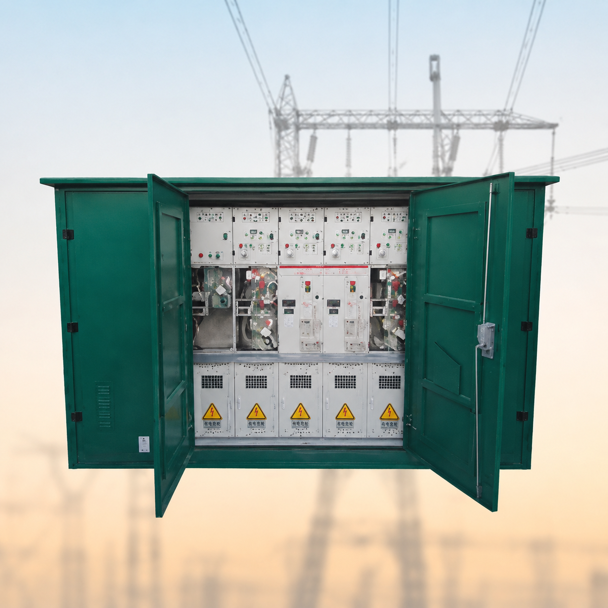 Switchgear Ring Main Unit (RMU) / Switchgear Tegangan Tinggi, Substasi Masuk Terisolasi Penuh HXGN15/KYN28A-12, 10 kV
