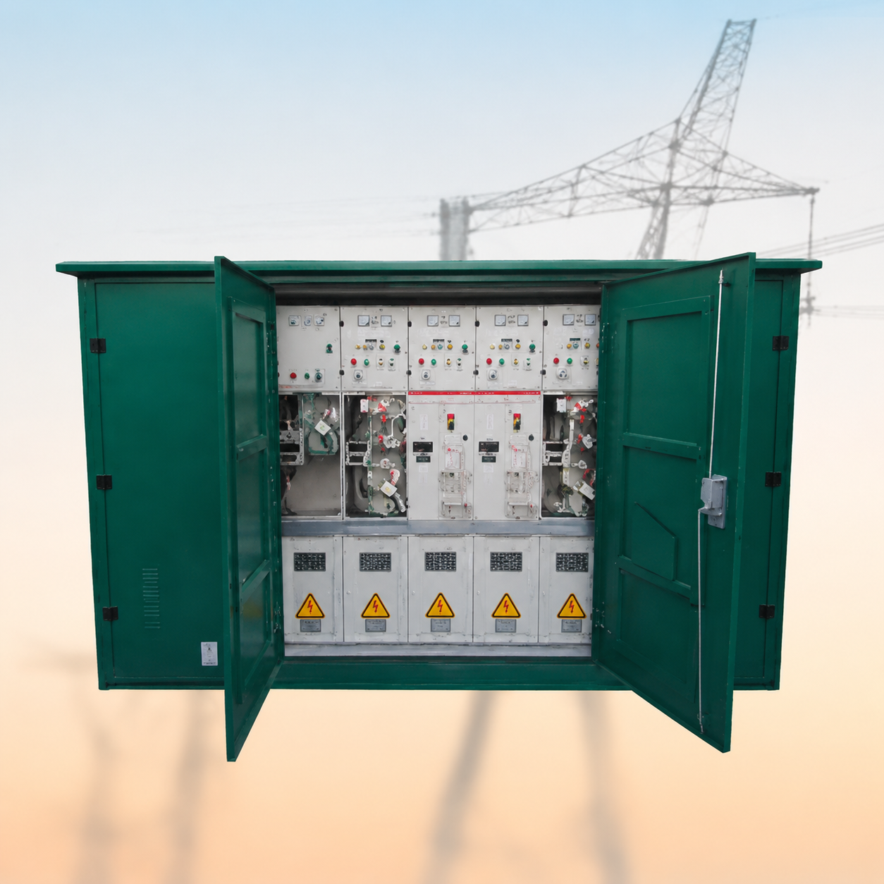 Switchgear Ring Main Unit (RMU) / Switchgear Tegangan Tinggi, Substasi Masukan Berisolasi Penuh HXGN15/KYN28A-12 10 kV