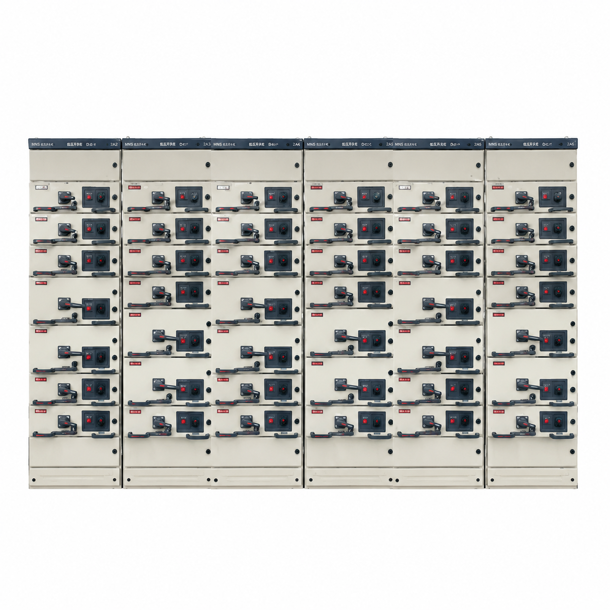 Panel switchgear tipe withdrawable tegangan rendah / panel distribusi tipe drawer, sistem lengkap untuk proyek teknik, seri GCS, arus pengenal 1000A–4000A - 5