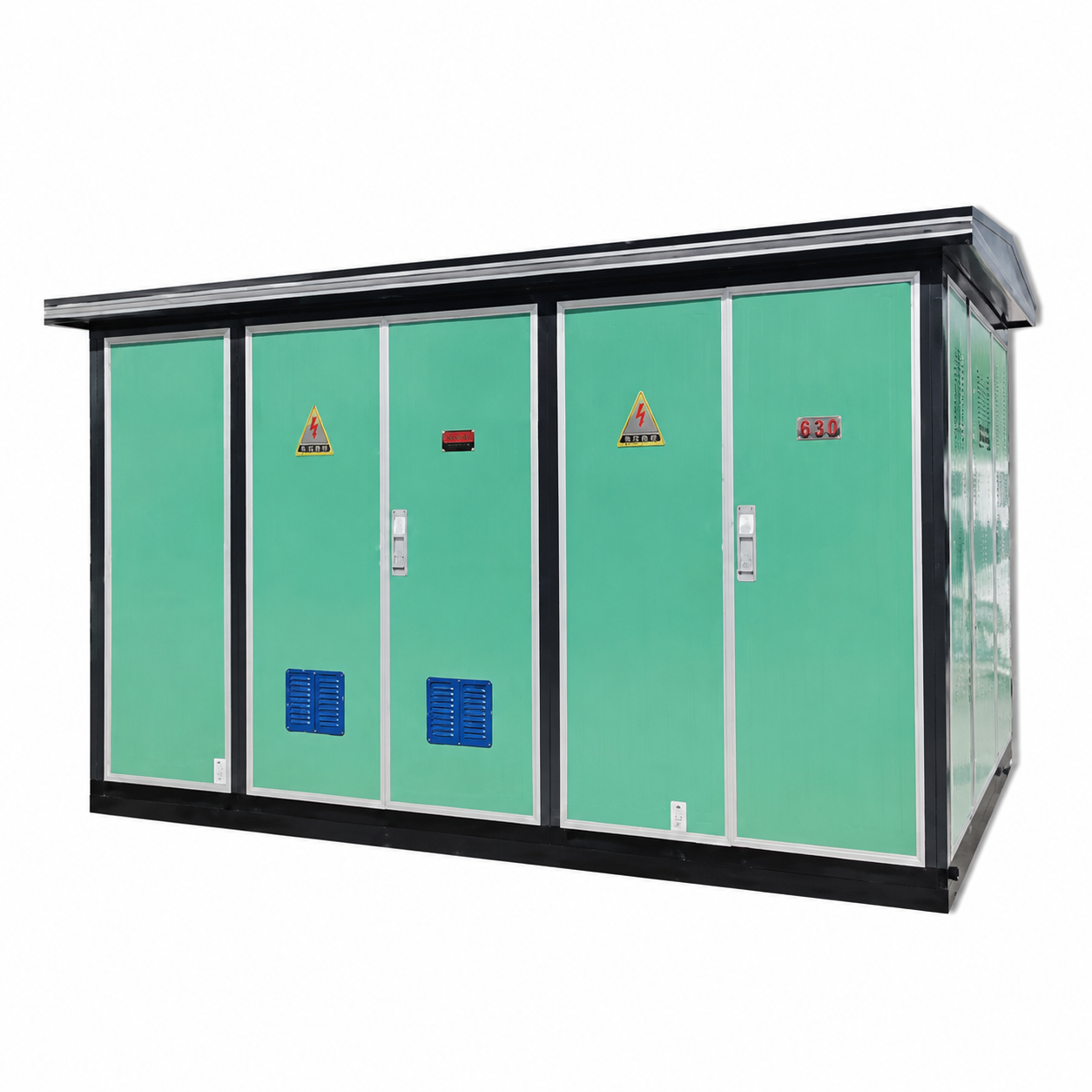 Transformator Box / Substasi Transformator Box / Substasi Transformator Box Tipe Eropa untuk Pembangkit Listrik Tenaga Surya, Komplet, Kapasitas 630 kVA / 250 kVA - 5