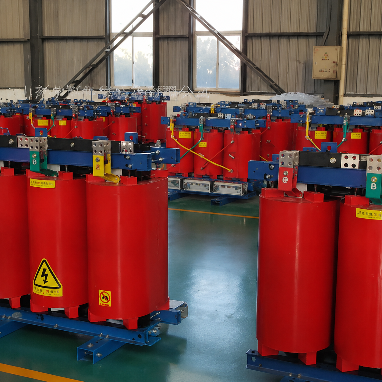 Stasiun Transformator Bergerak Tipe Flameproof / Transformator Kering untuk Proteksi Jalur Listrik Tambang, Model KBSG-3150/10YZ