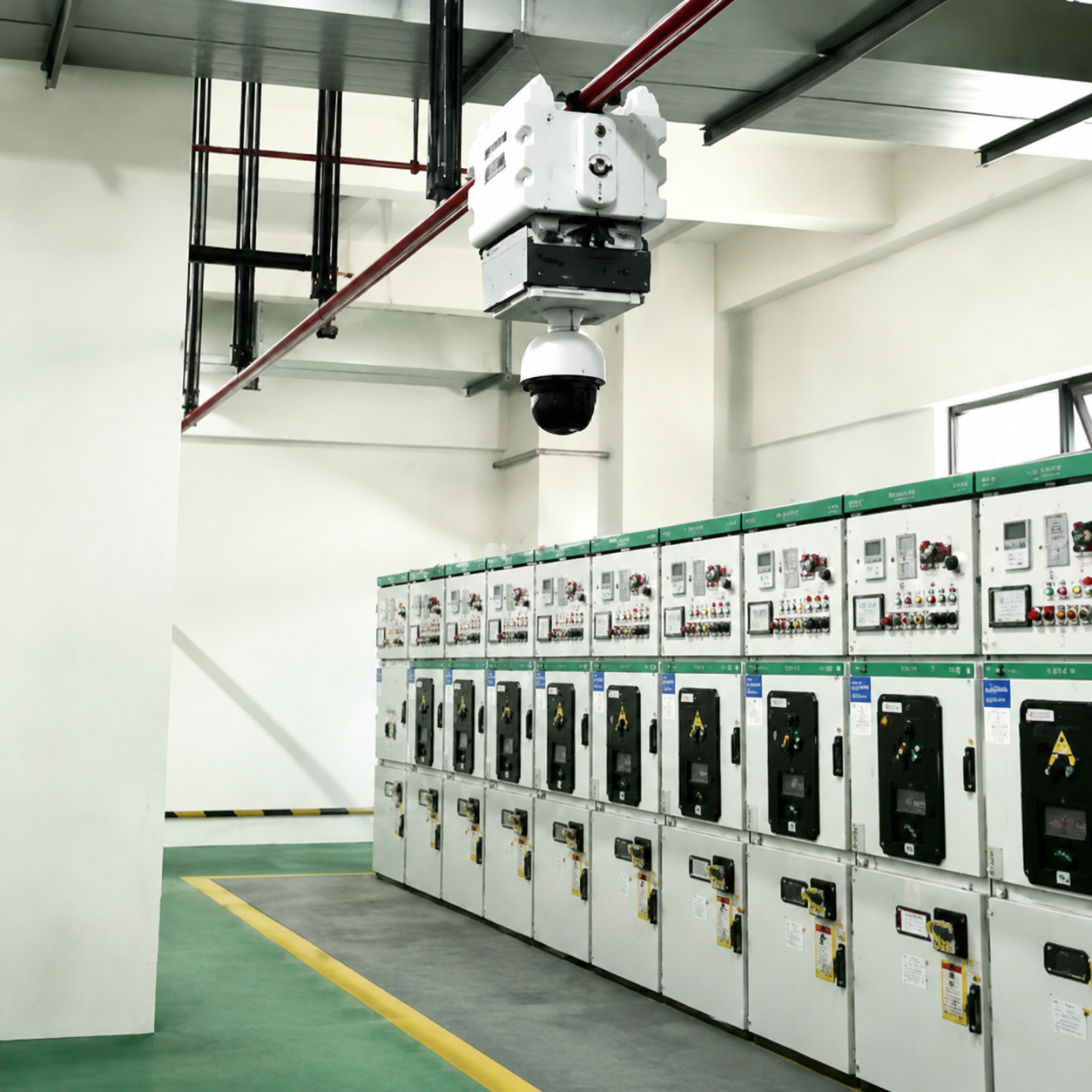 Robot Inspeksi Ruang Distribusi Listrik, Pemantauan Bergerak di Bidang Tenaga Listrik, dan Ruang Mesin - 2