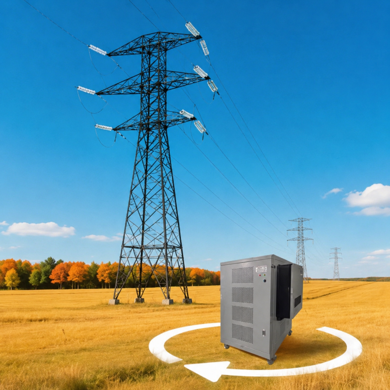 Konverter daya, sistem penyimpanan energi mikrogrid terhubung jaringan, 300 kW - 2