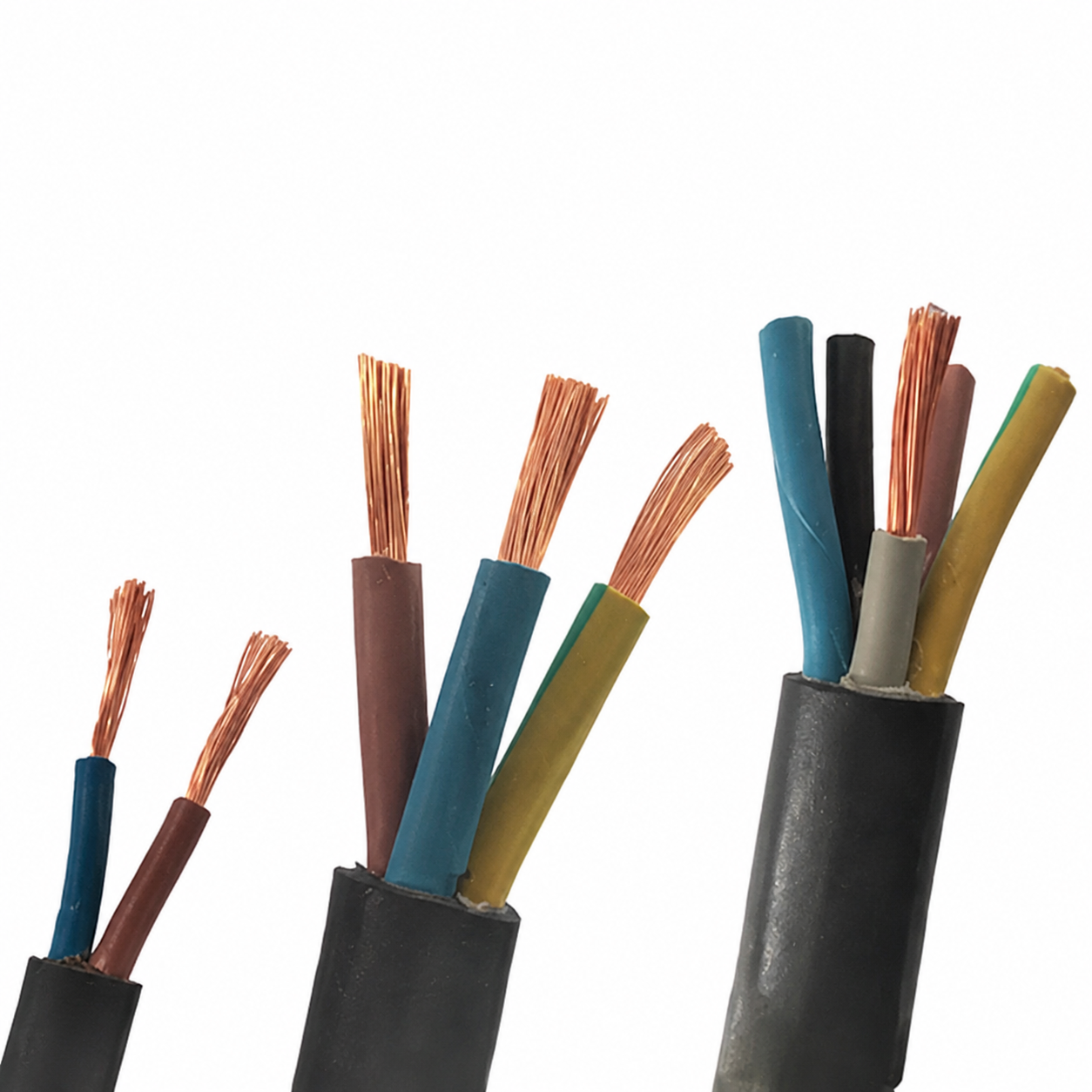 Kabel tembaga inti karet YZ, multi-inti 2–5 konduktor, standar nasional Tiongkok (GB), tipe menengah tahan lama - 6