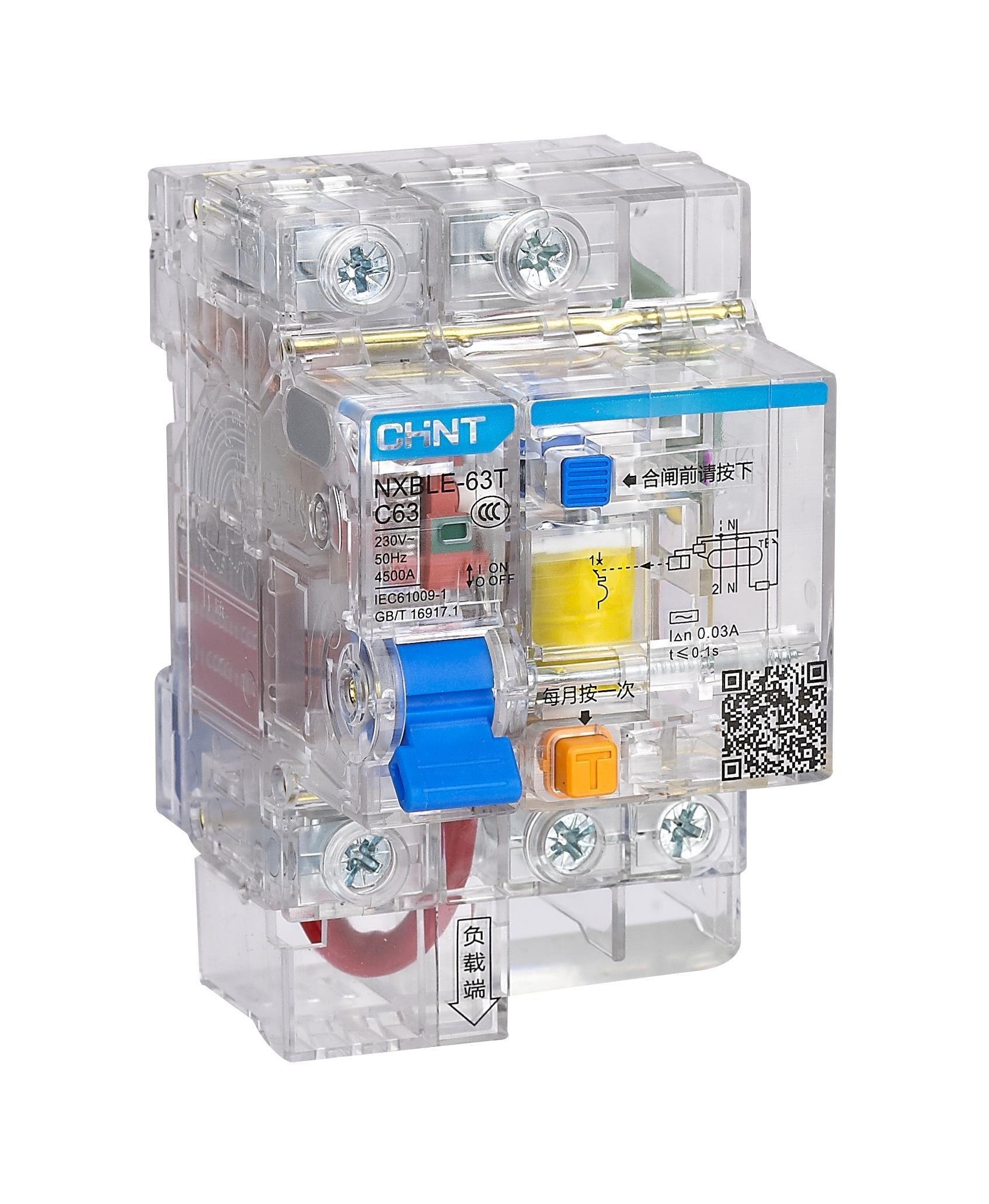 Kas transparan NXBLE-63T pemutus sirkuit arus sisa - 7