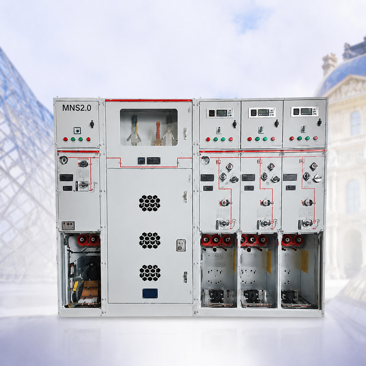 Pemutus Vakum / Panel Switchgear Tegangan Tinggi / Ring Main Unit (RMU) Tegangan Tinggi Konfigurasi Satu Masukan-Dua Keluaran XGN15-12/10 kV