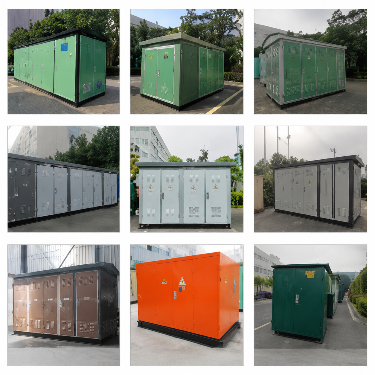 Transformator bertipe kotak / gardu induk bertipe kotak / gardu induk bertipe Eropa untuk pembangkit listrik tenaga surya, komplet 630 kVA - 5