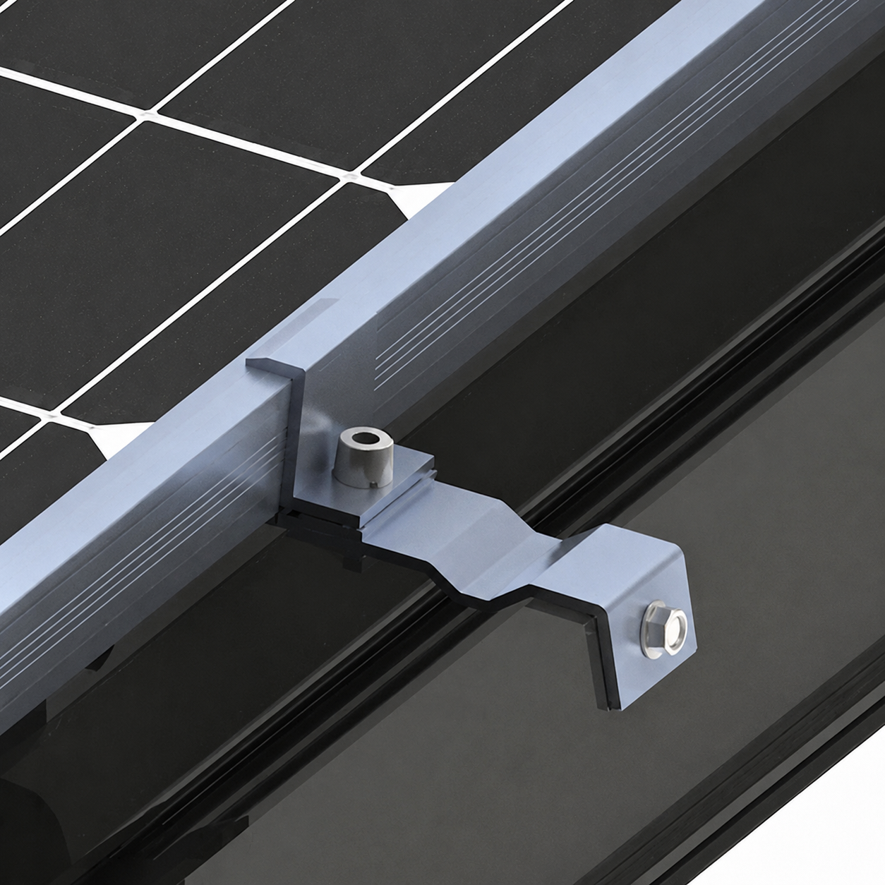 Sistem Dukungan Terintegrasi BIPV untuk Bangunan, Konstruksi Aluminium, Atap Fotovoltaik - 4