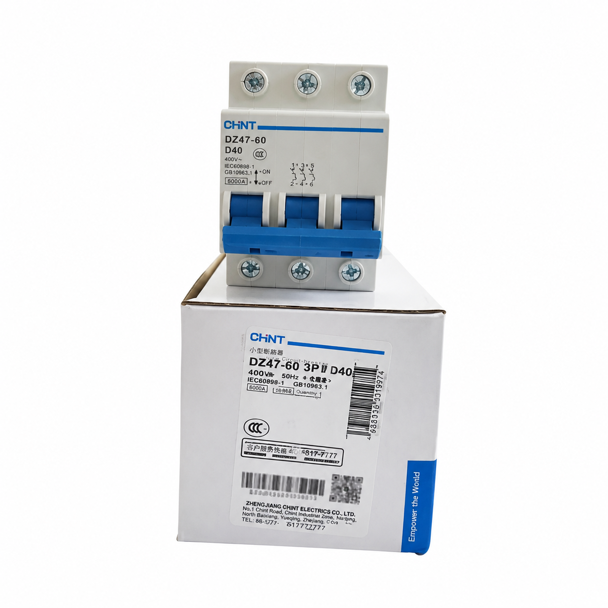 Miniature Circuit Breaker (MCB) / Air Circuit Breaker (ACB) untuk Penggunaan Domestik, Model DZ47-60, Tiga Fasa dan Empat Fasa (3P/4P) - 5
